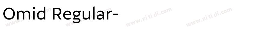 Omid Regular字体转换